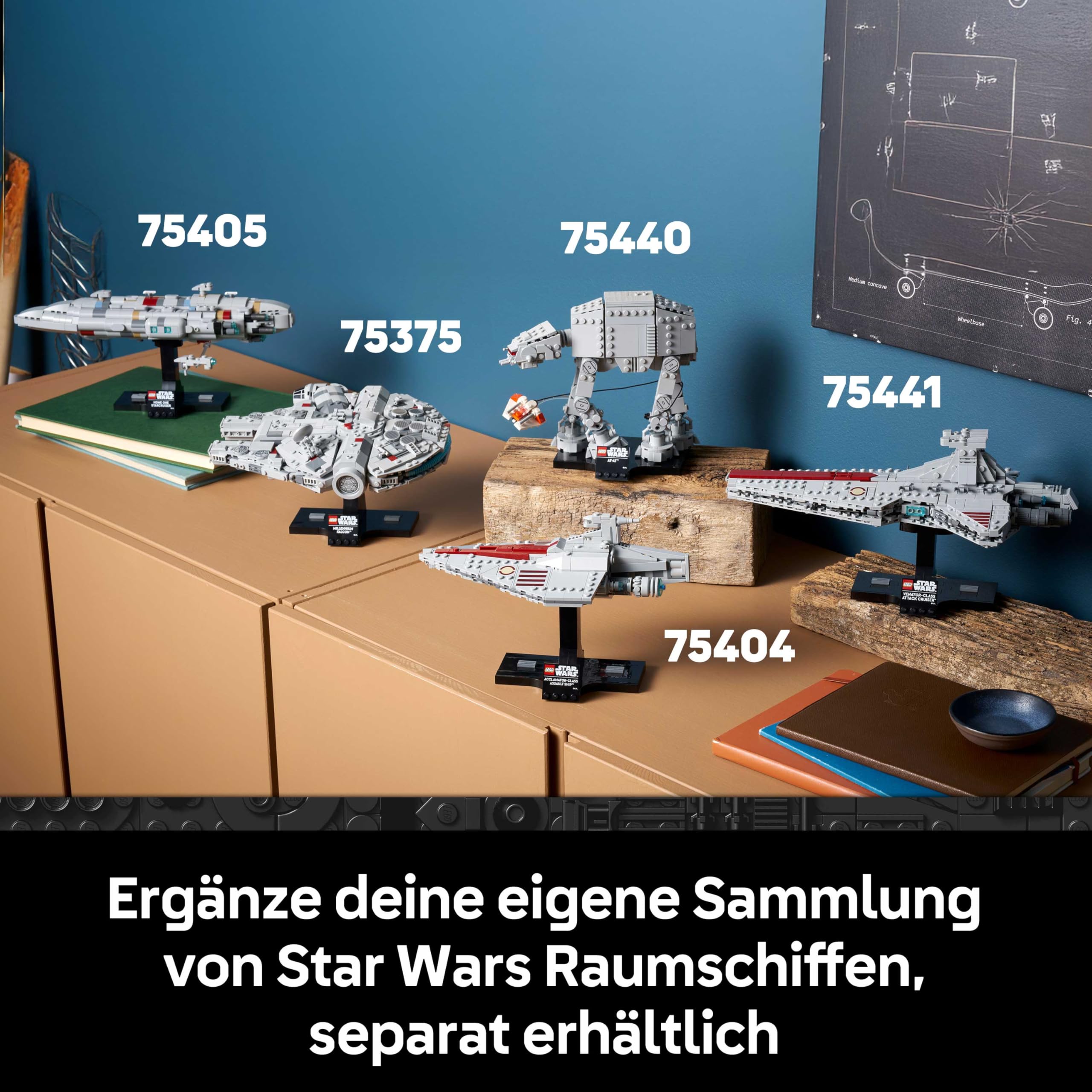 LEGO Star Wars 75441 Angriffskreuzer der Venator-Klasse - Modellbau-Set des republikanischen Kriegsschiffs für Erwachsene - Deko für Wohnzimmer & Regal - Geschenk für Fans von Die Rache der Sith 7