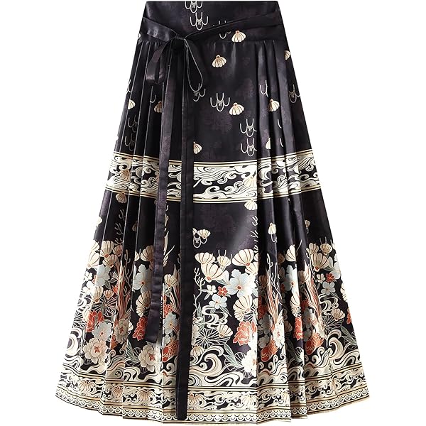 Amazon.com: Women's Horse Face Skirt Flower Print Pleated