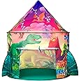JOYIN Dinosaur Play Tent for Kids, Pop Up Play Tent for Boys & Girls, Kids Indoor Outdoor Dinosaur Playhouse Tent Set for Toddlers Birthday