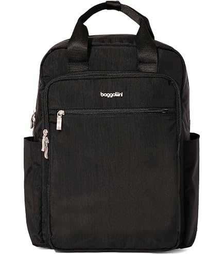 Baggallini womens Modern Everywhere Laptop Backpack, Sterling Shimmer, One Size US : Electronics