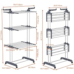 HOMIDEC Clothes Drying Rack, Oversized