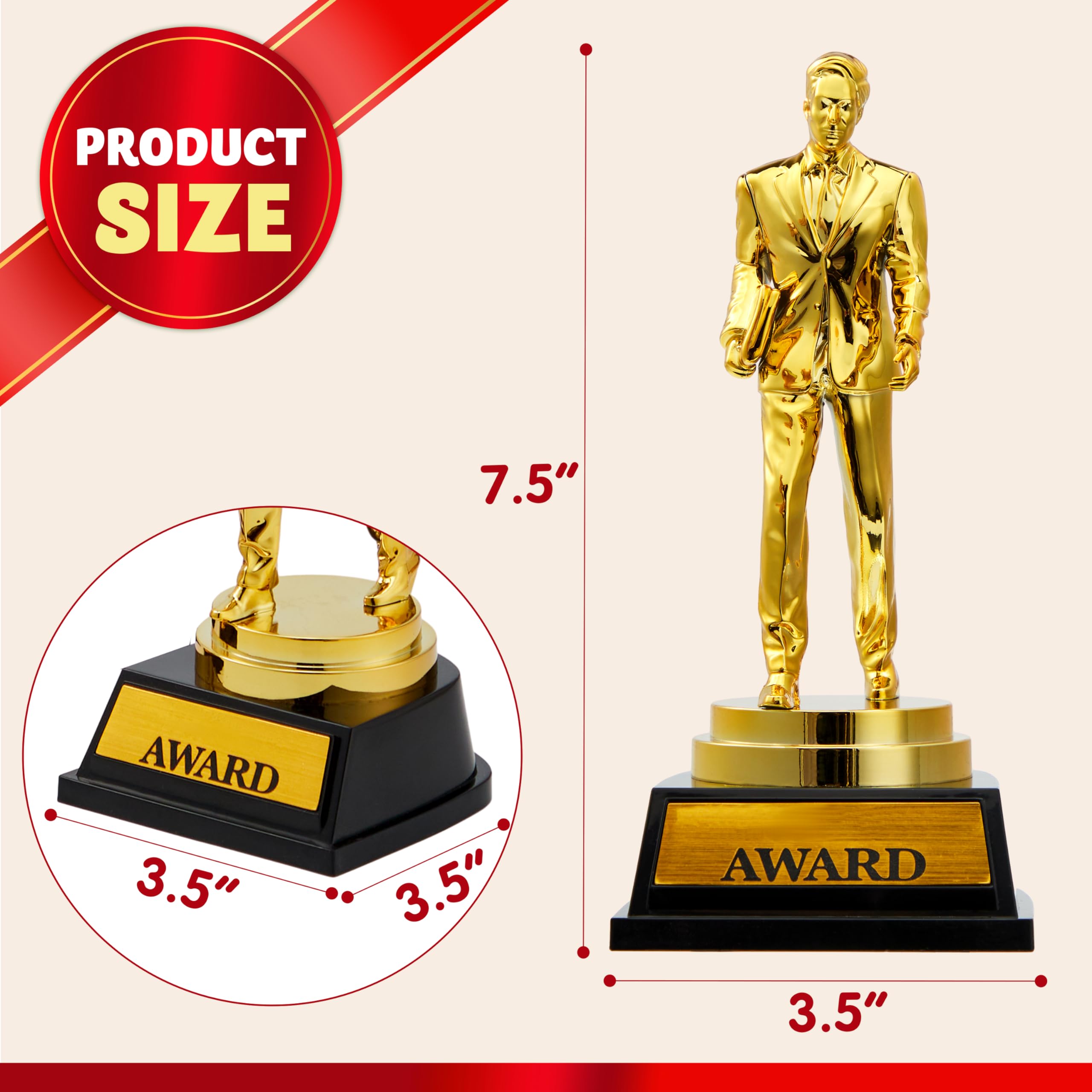 JOYIN Award Trophy, Custom Engraved Appreciation Trophy for Best Salesman, Dunder Mifflin Memorabilia, Gag Gift for Work Office