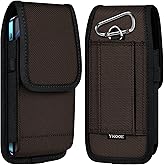 ykooe Cell Phone Pouch Nylon Belt Holster Case Compatible with iPhone 15 Pro Max, 15 Plus,14 Pro Max, 14 Plus, 13 Pro Max, 12