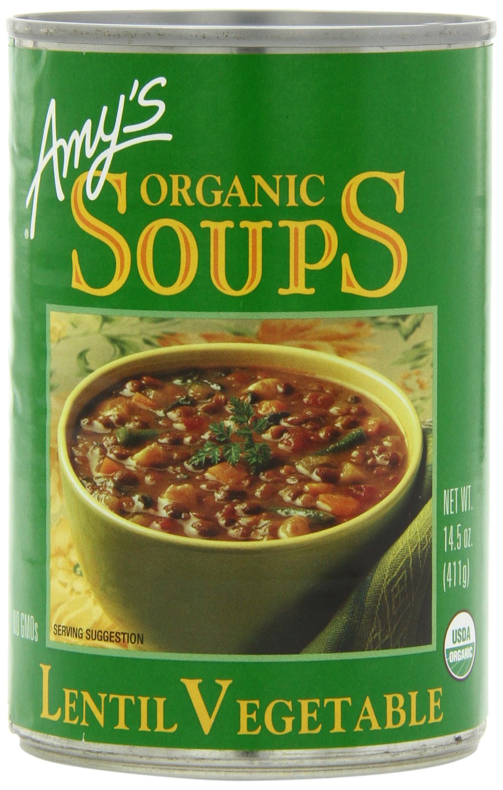 Amy's Organic Soups, Golden Lentil, 14.4 Ounce (Pack of 12