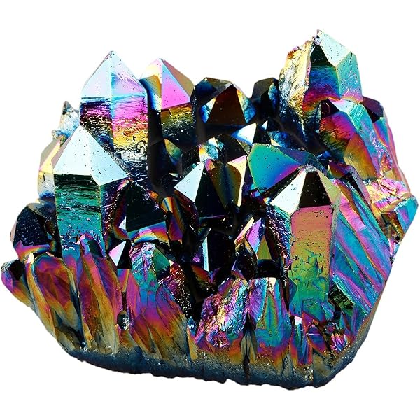 Amazon.com: Wixine 1Pcs 30g Quartz Crystal Rainbow Titanium