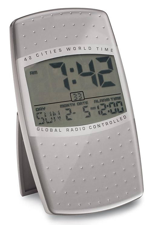 MSF Radio Controlled Clock with Display and Backlight, Choice of Radio