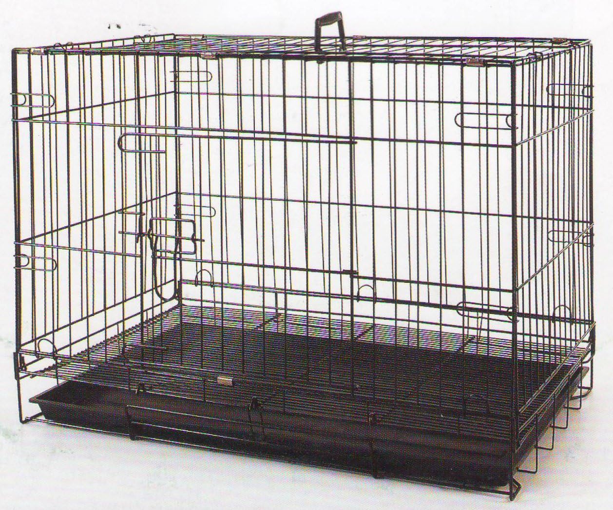 Mcage 24 Inch Foldable Breeder Puppy Kitten Rabbit Training Cage With 1