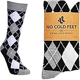 No Cold Feet Men’s Neutral Dress Socks – Classic Soft Crew Dress Socks, All-Day Comfort for Work, Business or Weddings