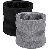 Beurlike Winter Neck Warmer Gaiters for Men Women Windproof Thermal Fleece Ski Face Mask Cover Neck Scarf for Cold Weather