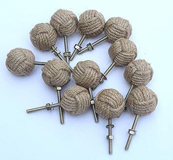 12 Knotty Door knobs - Nautical Drawer 
