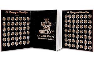 American Coin Treasures Lincoln Penny Anthology Coffee Table Book and Coin Set| 1909 to 1999 Wheat and Memorial Cents | Certificate of Authenticity | Collectible Coins 20th Century |