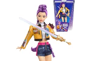 Mattel Kpop Demon Hunters HUNTR/X Rumi Fashion Doll in “How It’s Done” Performance Look with Sword Accessory