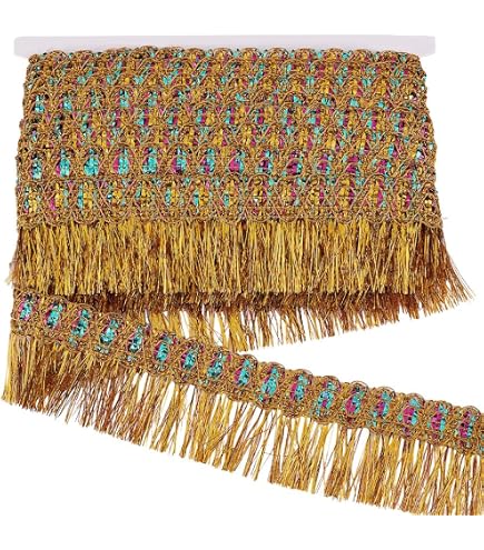 DÉCOPRO 10 Yard Value Pack/Decorative French Blue Scalloped Loop Fringe/Braid / 1 3/8 Inch/Style# 9115 Color