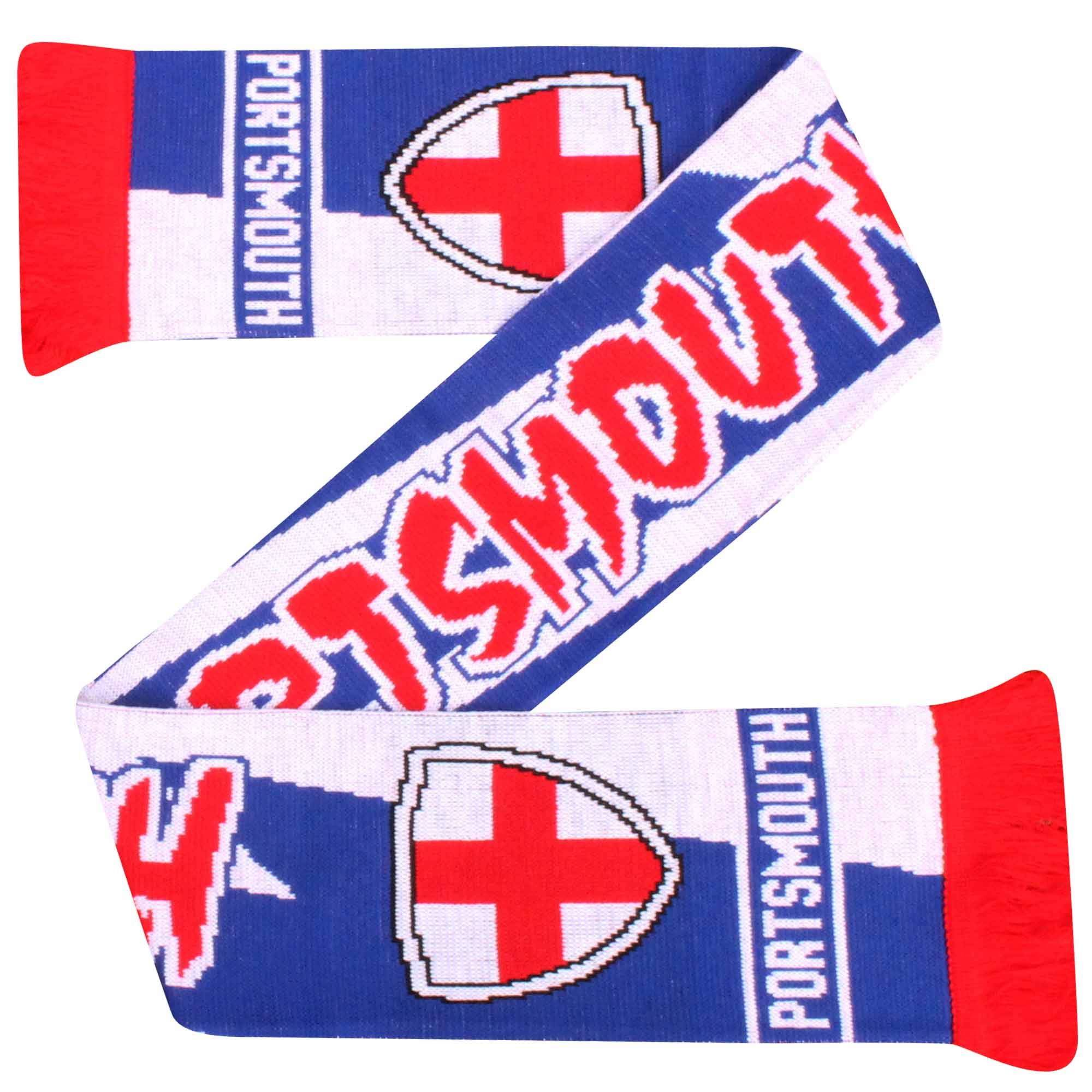 Portsmouth FC (Pompey) Football Fans Scarf (100% Acrylic)
