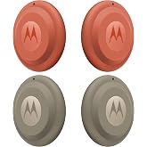 Motorola Moto Tag 2 (Works with Android Find My Device and Find Hub) Bluetooth 6.0 and UWB (4, (4 Pack (2 Green 2 Orange)))
