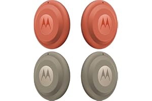 Motorola Moto Tag 2 (4 Pack), Android Tracker, Bluetooth Channel Sounding + UWB, Protection Class IP68, Long Battery Life, Pa