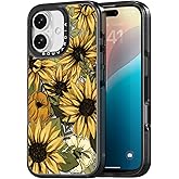 Bouvardia for iPhone 16 Case, Cute Design for Women & Girls, Protective & Aesthetic, Floral Theme - Sun Flowers