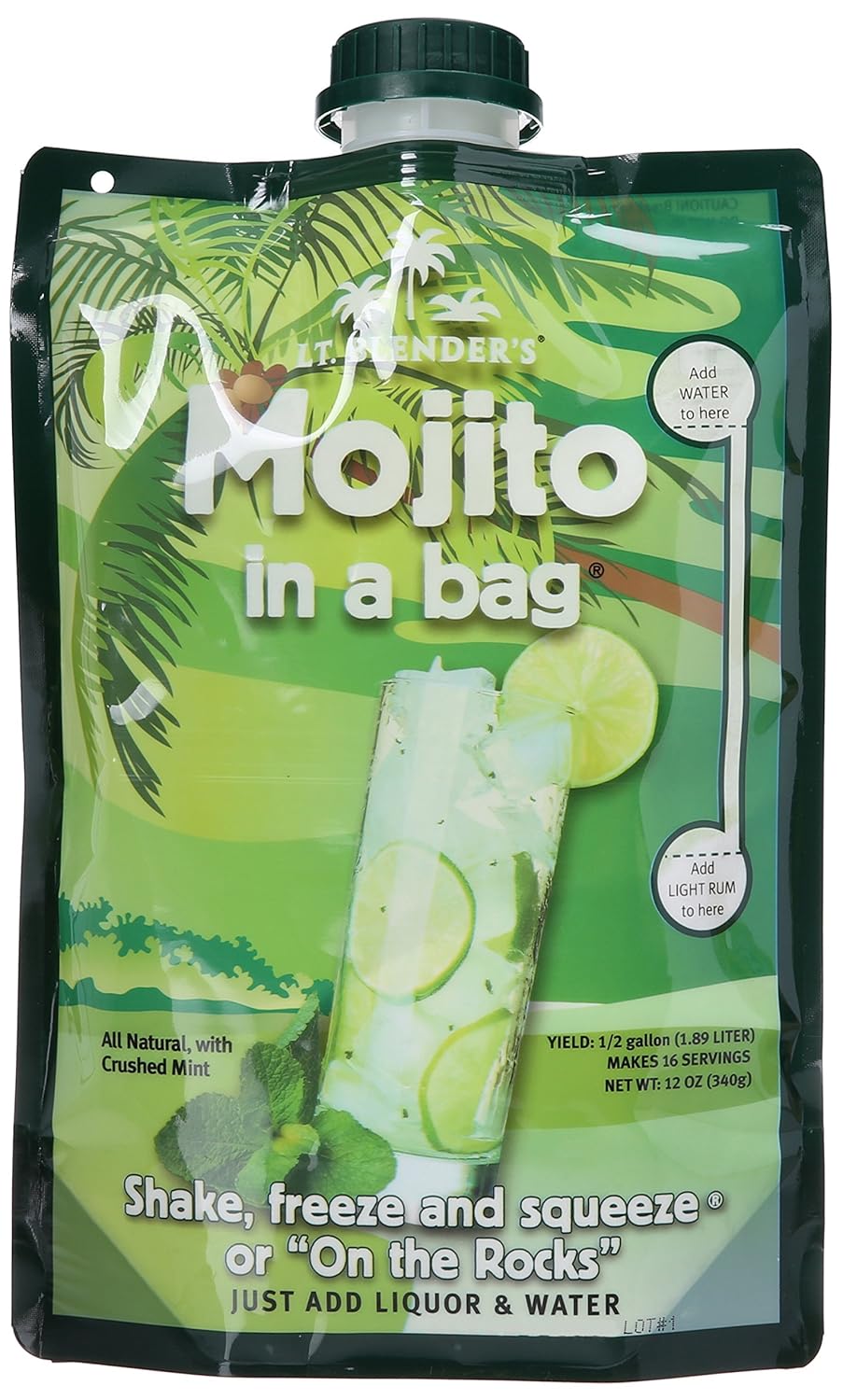 Lt. Blender's Mojito in a Bag, 12Ounce Pouches (Pack of 3