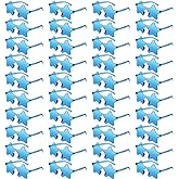 Cindeer 40 Pairs Rimless Star Shape Sunglasses Colorful Transparent Sunglasses Pentagram Glasses for Adult