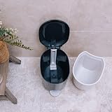 Addis Premium Deluxe Bathroom Pedal Bin 3.5 L Inner Removable Bucket Light Grey view 4