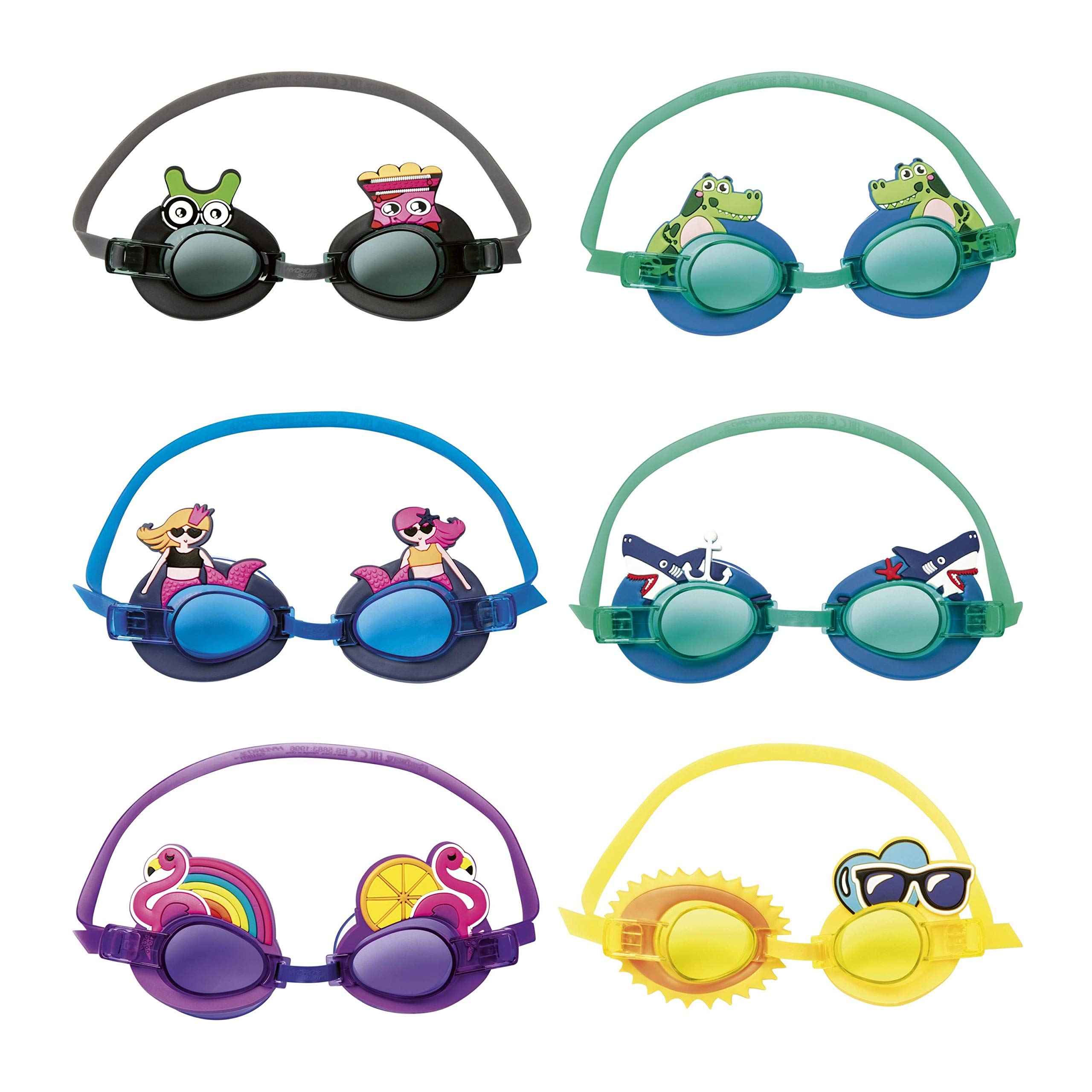 Bestway Character Swimming Goggles, Multi, 3+ Years One Size, multi-coloured,21080-A19
