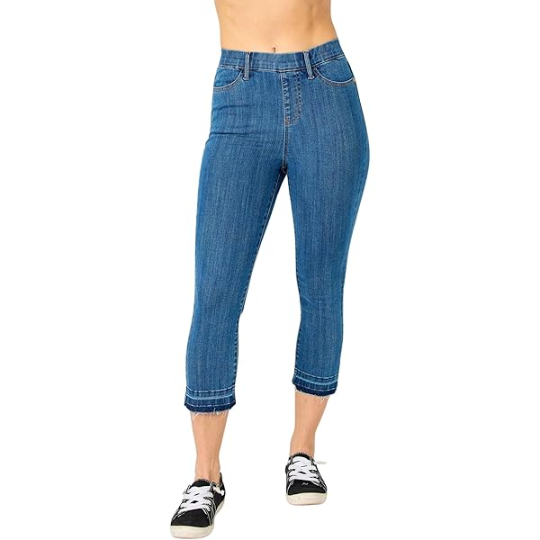 Judy Blue High Waist Cool Denim Pull On Capri 78111 (US, Numeric