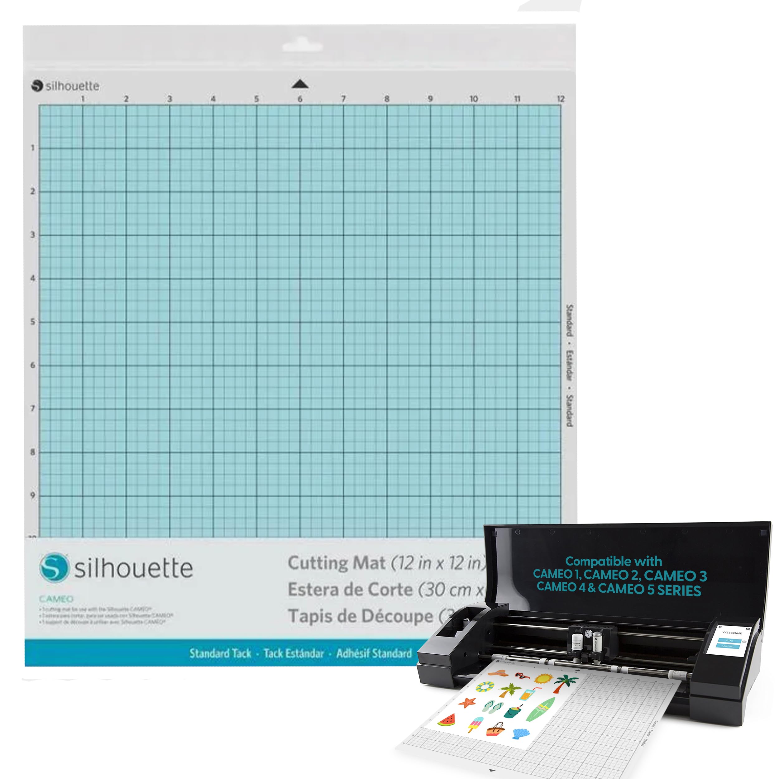 Silhouette Cutting Mat Cameo (30.48 x 30.48 cm) Standard Adhesive, 1 Pack