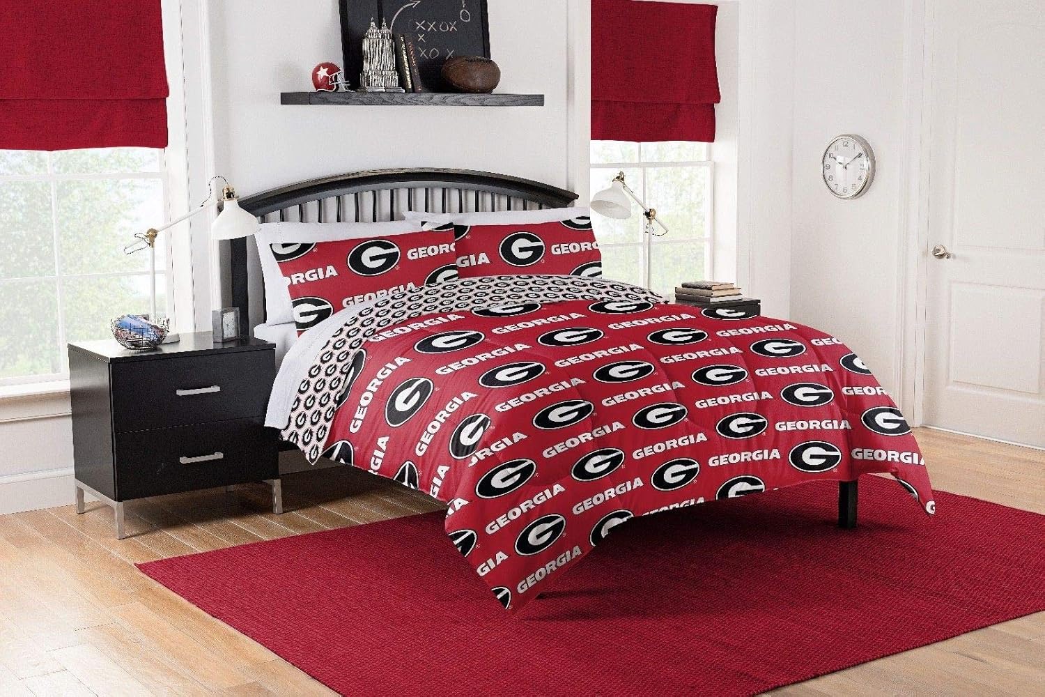 Georgia Bulldogs Full Comforter & Sheet Set,