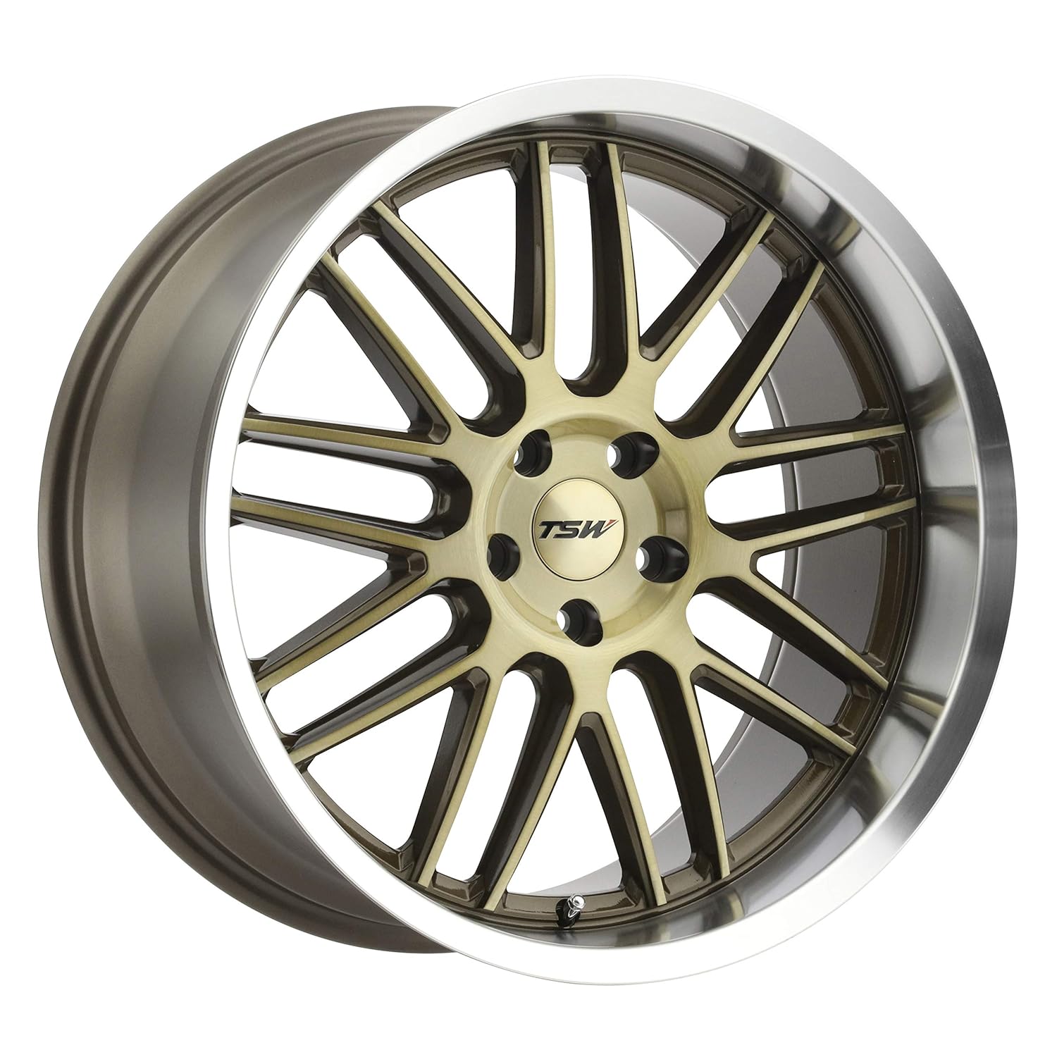 TSW AVALON Custom Wheel - 18" x 9.5", 39 Offset, 5x114.3 Bolt Pattern, 76.1mm Hub - Bronze with Brushed Face and Machined Lip