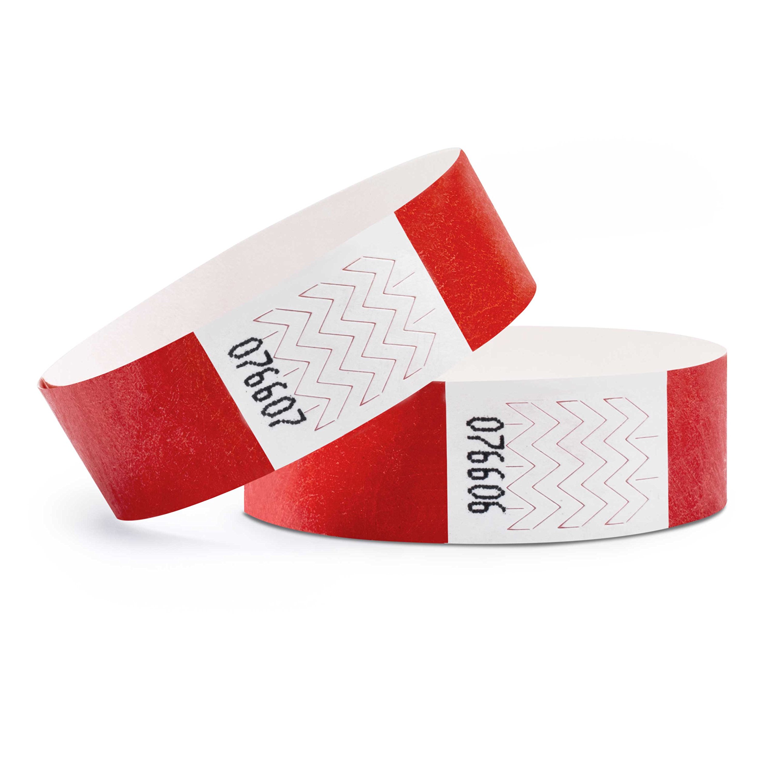 linie zwo ®, Pack of 1000 Wristbands 19 x 254 mm, Red