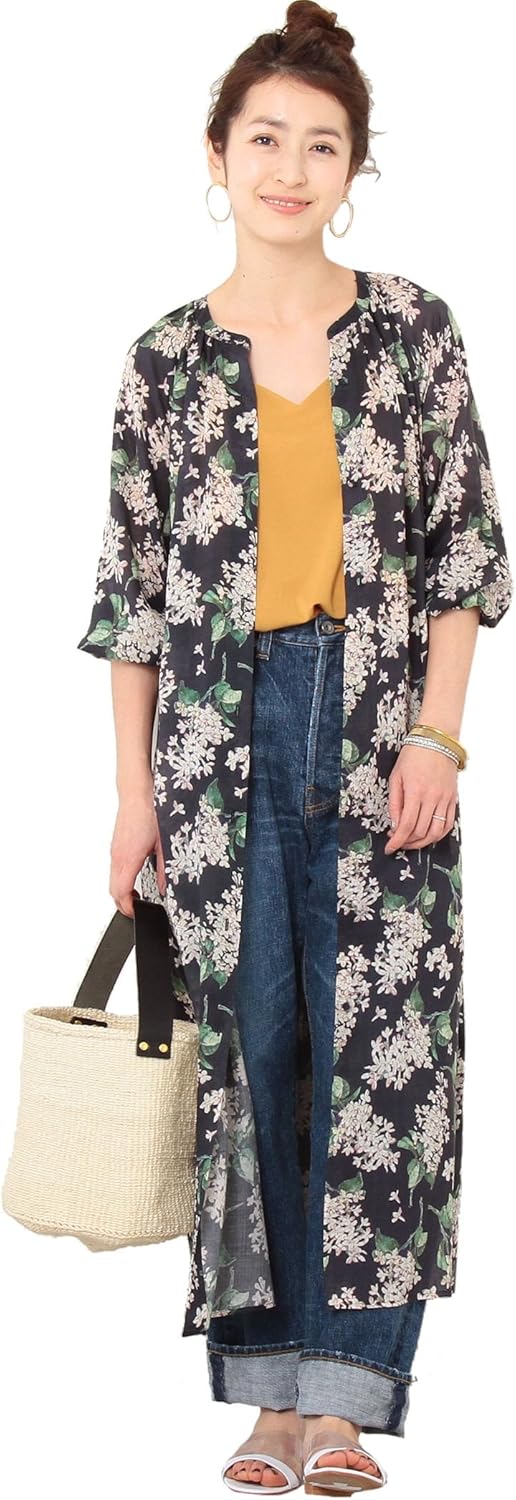 Amazon ビューティ ユース ユナイテッドアローズ Beauty Youth United Arrows By リバティプリント ギャザーロングワンピース 2way 7950 Navy 79 Medium ワンピース チュニック 通販