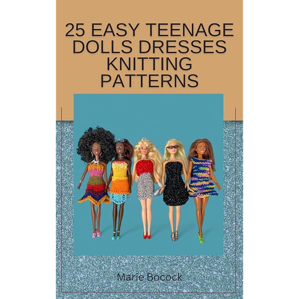 knitted barbie doll dress patterns Knitting Patterns for Barbie Doll Easy outfits in DK Original PDF Design fits 11.5 inch dolls modern designs