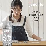 JENOLITE Silver Glitter Spray 400ml Clear Lacquer Multi-Surface Crafting view 8