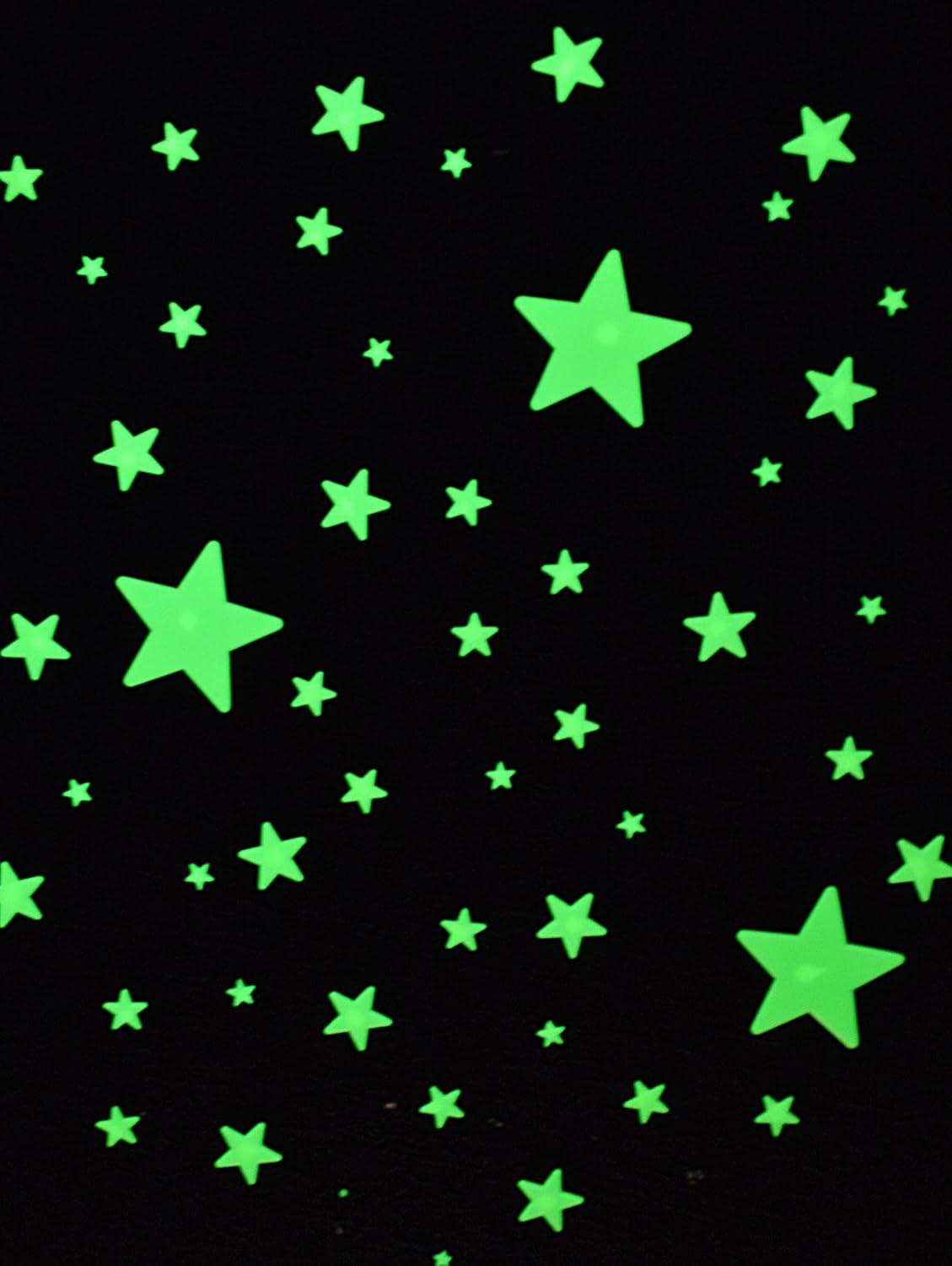 Great Explorations Wonder Stars Super Kit Glow In The Dark Ceiling Stars 150Piece In 4 Sizes Reusable Adhesive Putty & Constellation Star Map Lifetime Glow Guarantee: Toys & Games