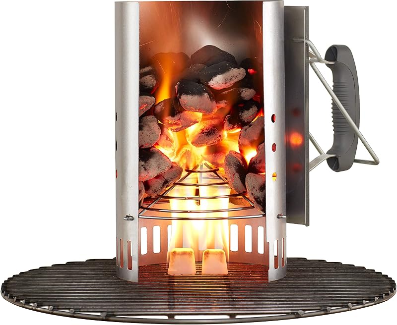 Rapidfire Anzündkamin für Holzkohlegrills, Set