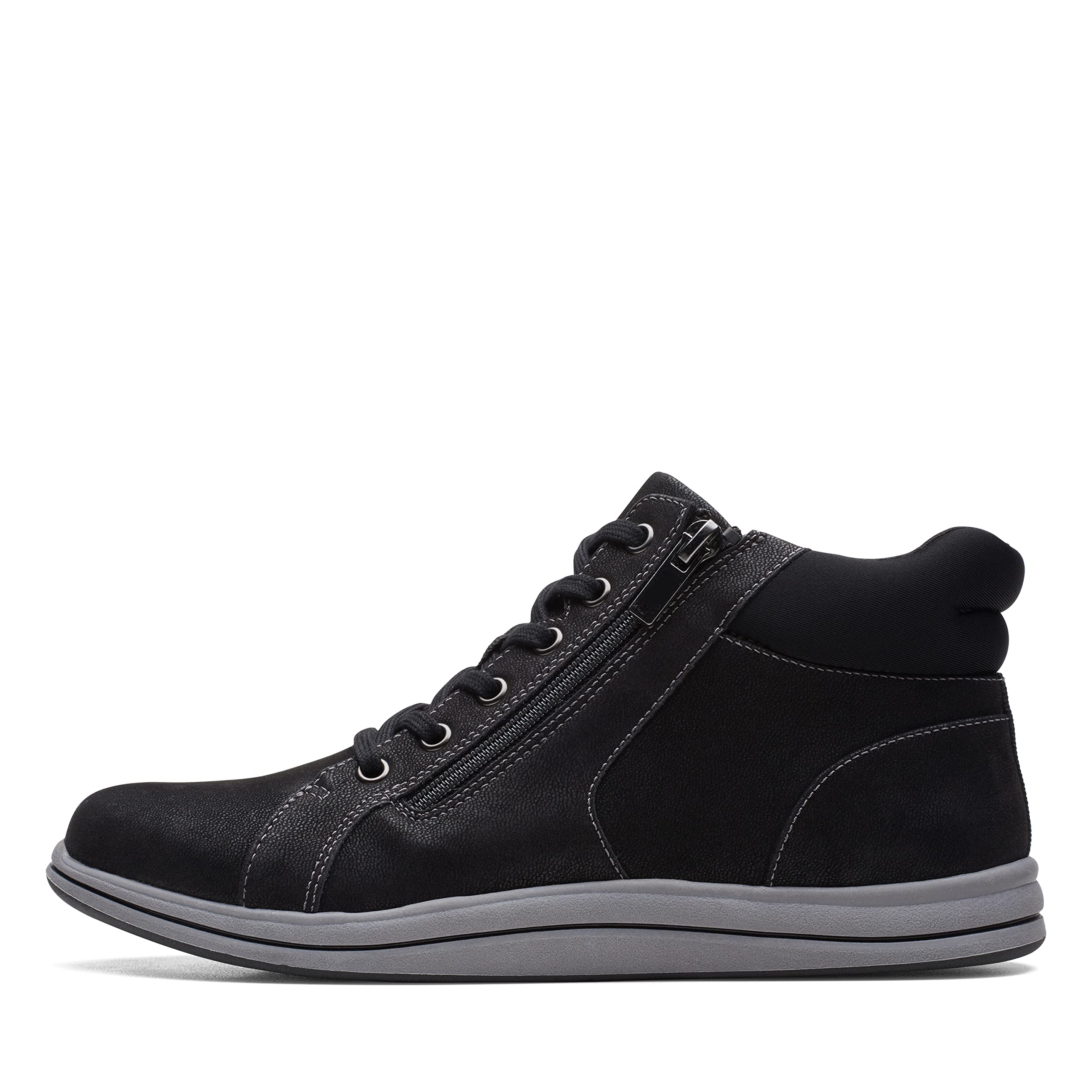 Clarks Women’s Breeze Glide Ankle Boot, Black, 6.5 Wide