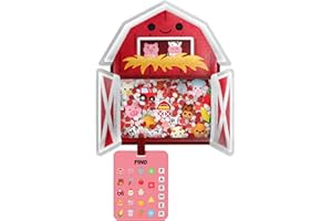 Vango BIZYBOO - The Original Seek & Find Plush - Hidden Object Search Problem Solving Educational Matching Game for Kids 2 and Up (Ol' Red)