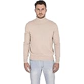 Cashmeren Men's Essential Knit Turtleneck Sweater 100% Merino Wool Long Sleeve Roll Neck Pullover