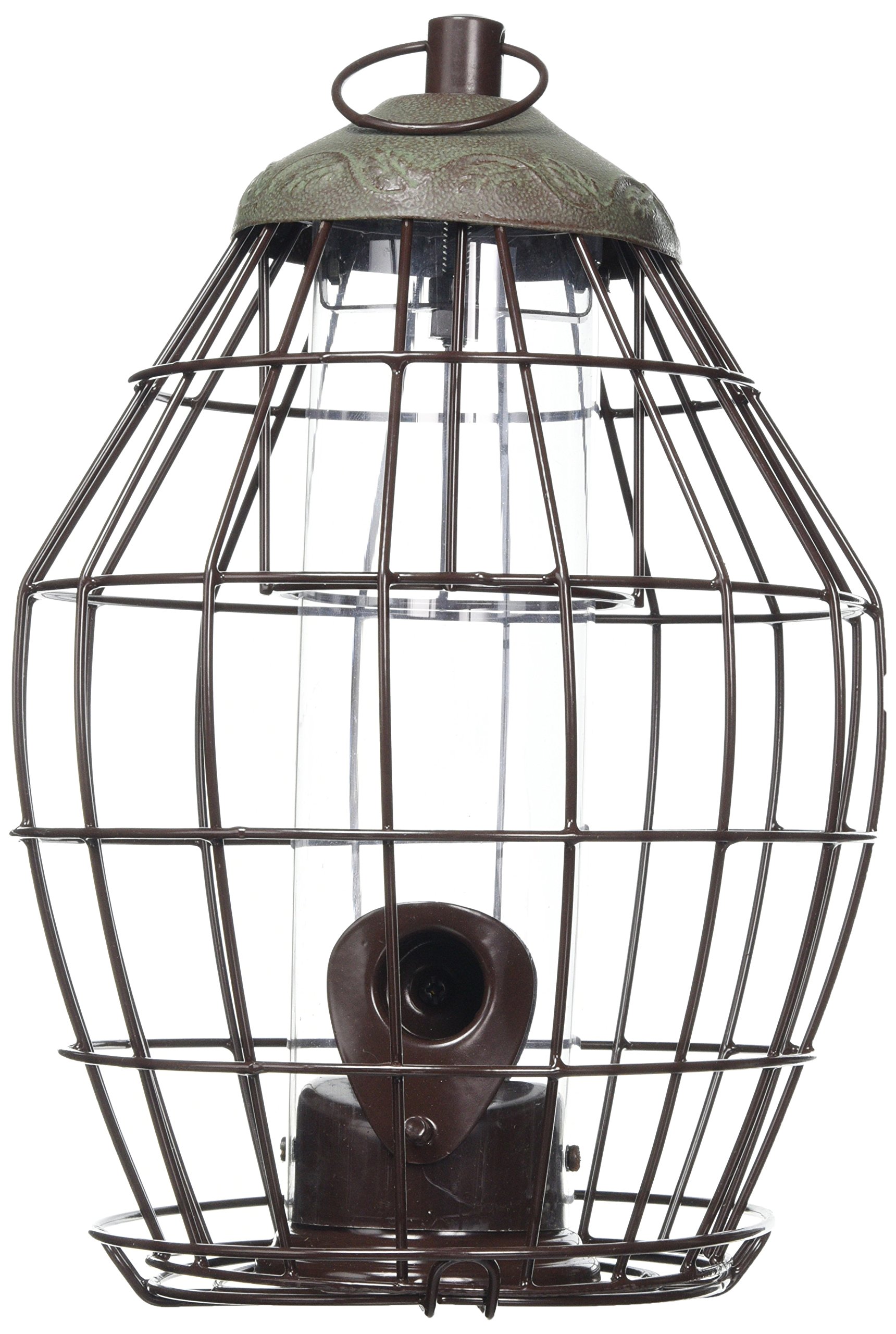 Peckish 60051233 Secret Garden Squirrel Proof Bird Seed Feeder,Grey, 16 x 19 x 28 cm