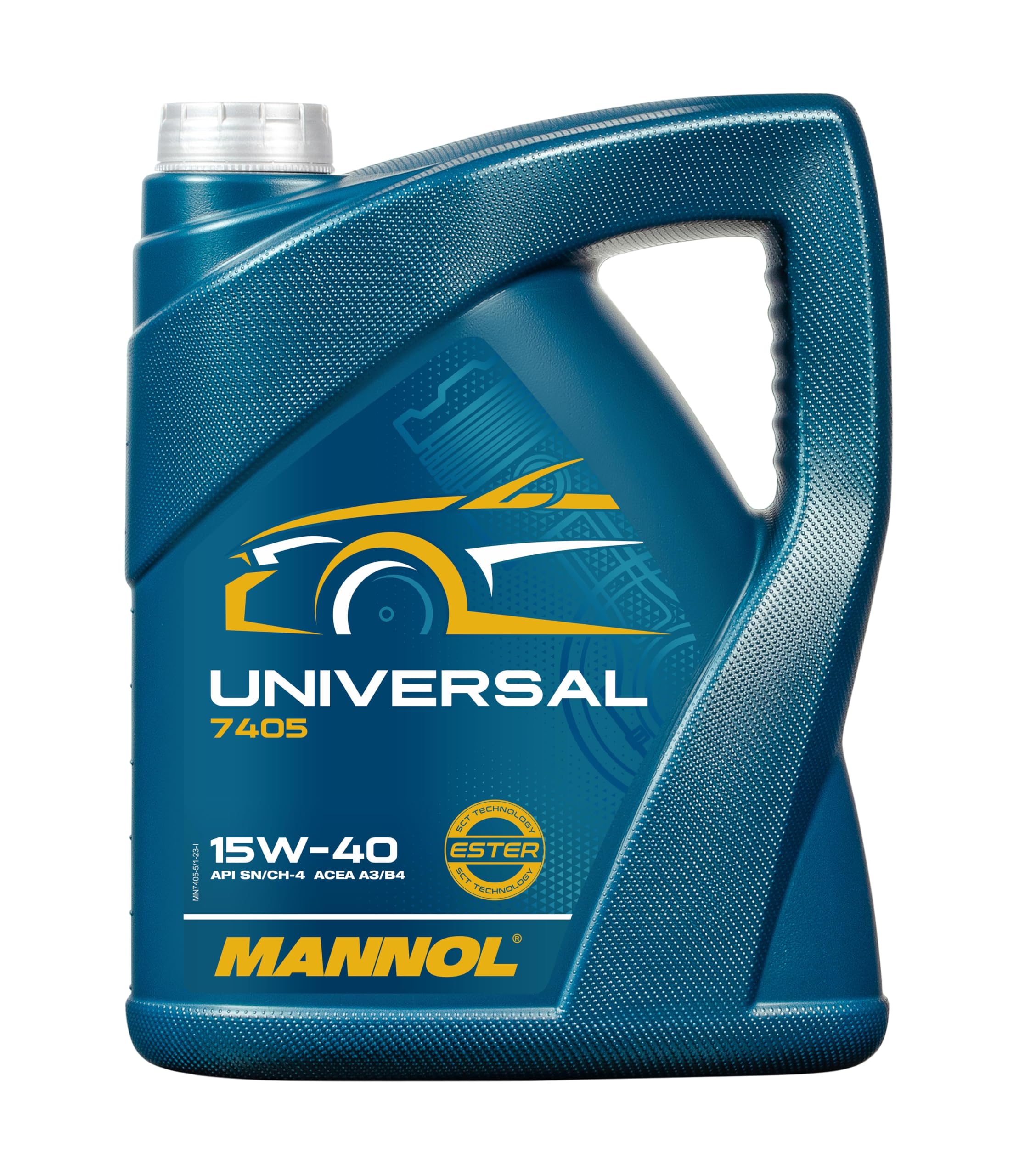 Mannol 5 Litres 15W-40 Engine Oil 7405 API SN/CH-4 Universal All Season Mineral Based
