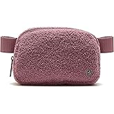 Pander Fanny pack Everywhere Fleece Belt Bag for Women and Men with Adjustable strap Belt, 1L. (Purple Lavender)