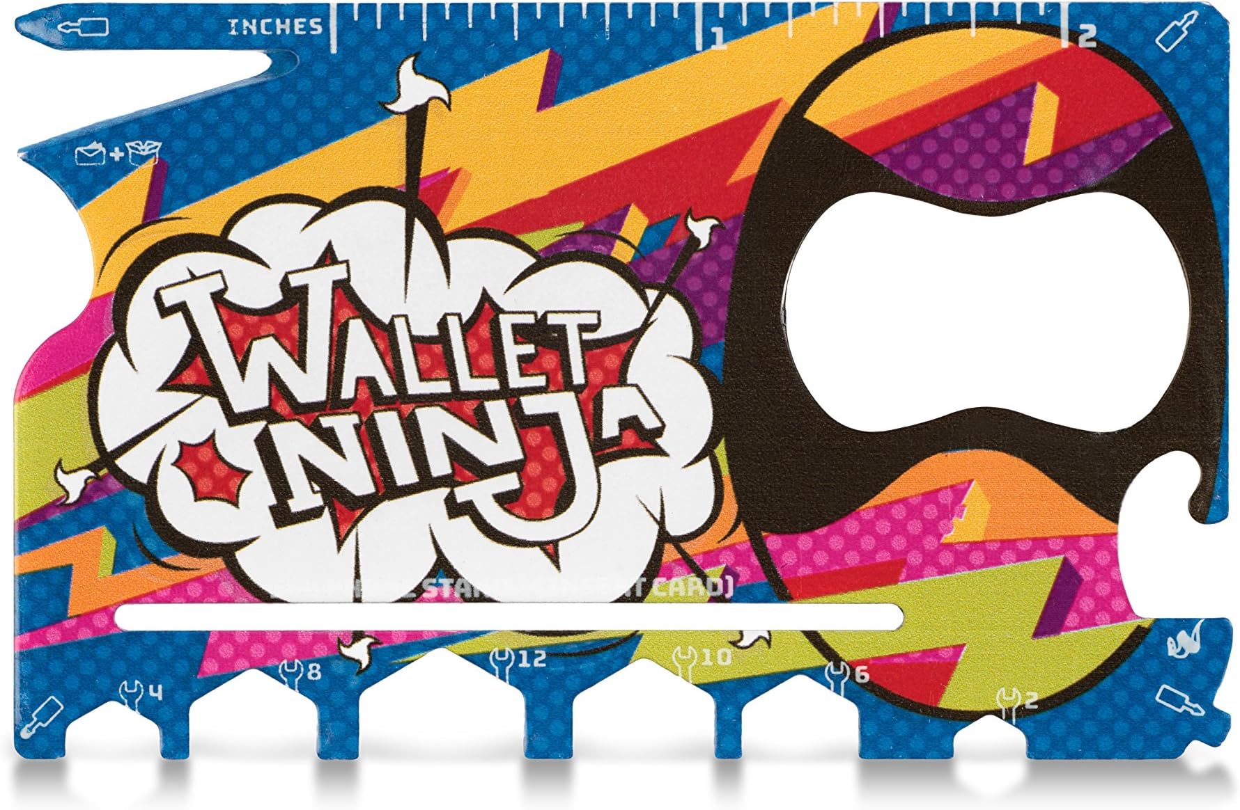 LIMITED EDITION: POP ART Wallet Ninja - 18 in 1 Credit Card Sized Multitool (TSA Airplane Approved)