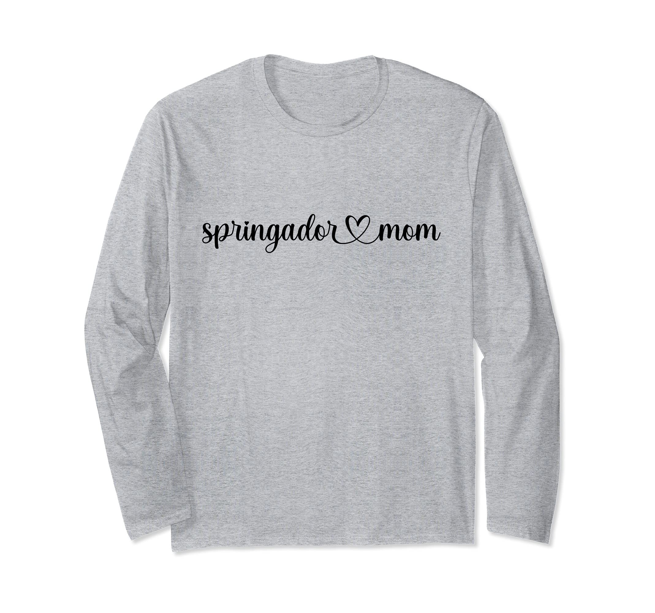 Dog Heart Love Springador Mom Long Sleeve T-Shirt
