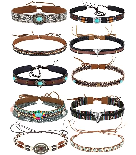 Amazon.com: RainFlowwer 10 PCS Braided Cowboy Hat Bands for 
