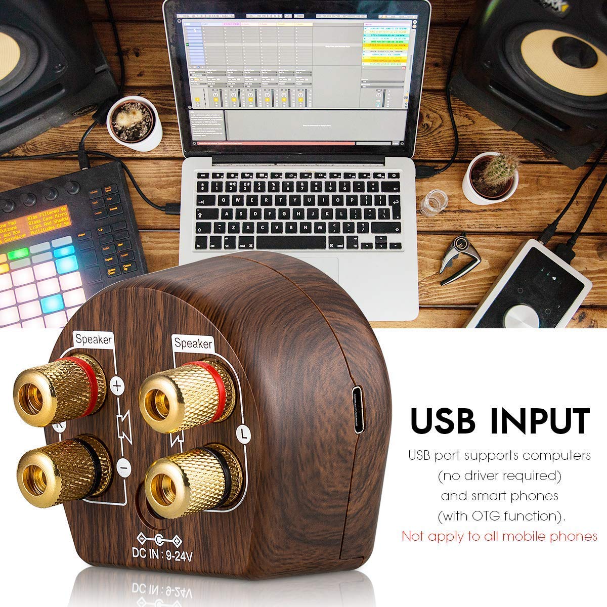 Amplificatore Per Giradischi Amplificatore Audio Mini 4 Canali Bluetooth S-288: 40W X 4, Per Home Theater, Auto, Karaoke Amplificatore Bluetooth Per Home Theater