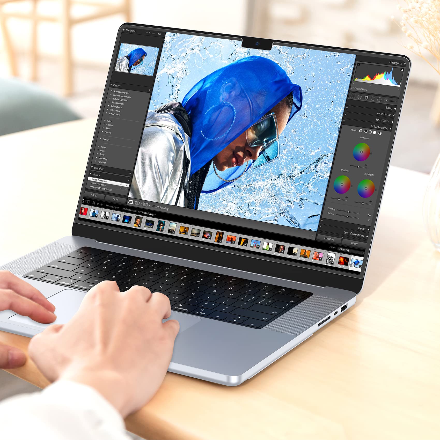 NIMASO アンチグレア フィルム MacBook Pro 14インチ 2024年モデル M4 / M4 Pro / M4 Max 2023年モデル M3 Pro / M2 Pro / M2 Max 2021年モデル M1 Pro / M1 Max 用 液晶 保護 フィルム マットタイプ 反射低減 指紋防止 NNB21K375
