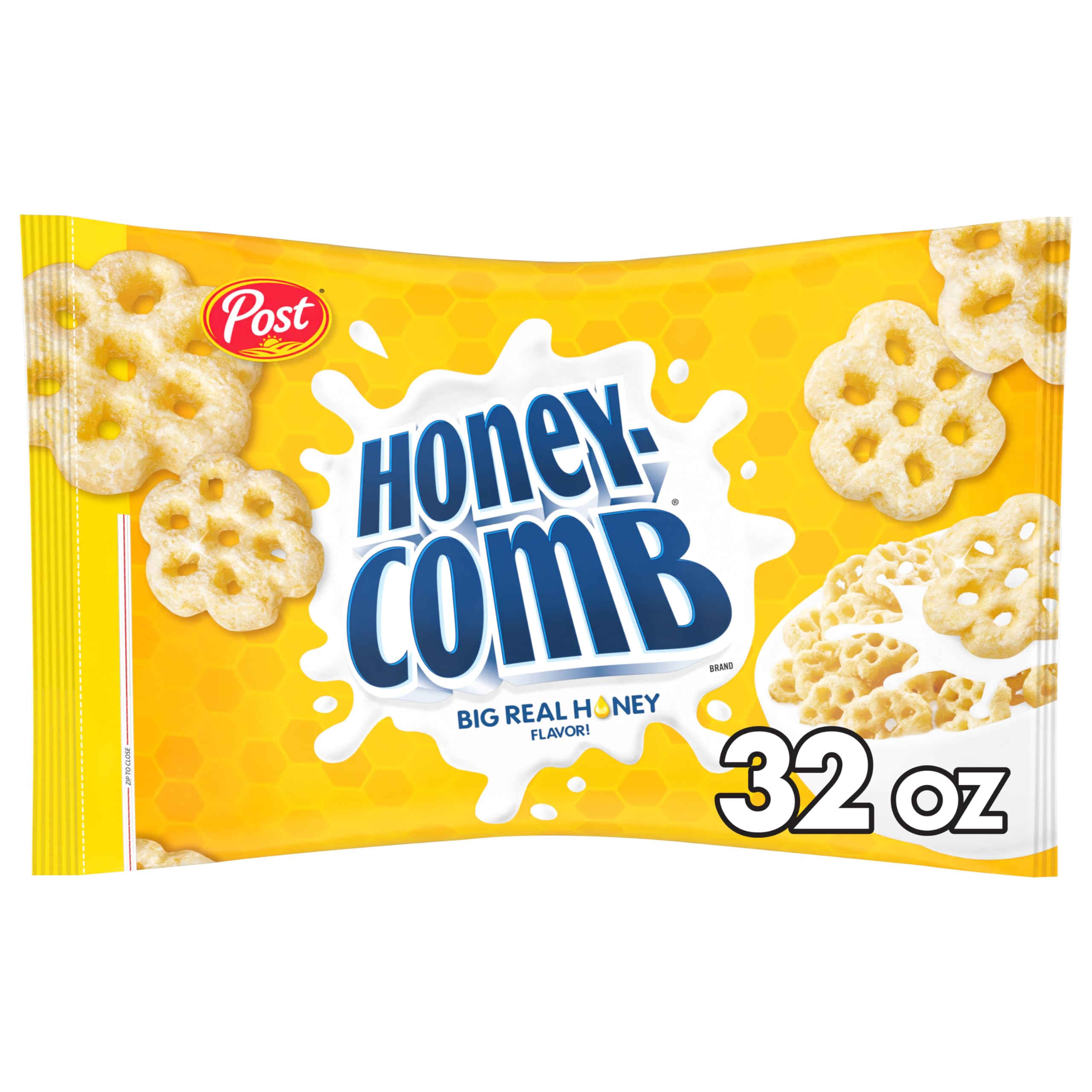 Photo 1 of Honeycomb Cereal, Made with Real Honey, Kosher, 32 Oz Bag