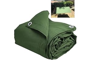 LUCKYSLYCYC Tarps Heavy Duty Waterproof 10x12, 24 Mil Thick, Waterproof, UV and Tear Resistant, with Grommets and Reinforced Edges, Multi-Purpose Thick tarp