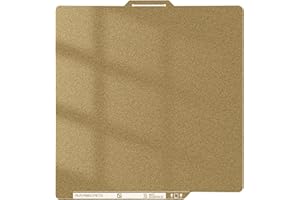 Shion.Kwoo Golden Textured and Smooth Double Sided PEI Sheet Magnetic Spring Steel Build Plate 257.5x257.5mm for Bamboo Lab A