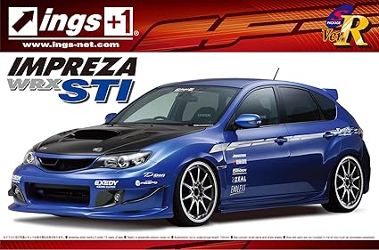 Amazon Com 1 24 Grb Impreza Wrx Sti 5door 07 Ings Ver Model Car By Aoshima Models Toys Games